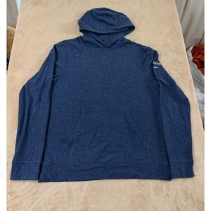 Outdoor Voices Hoodie Mens size M Navy Blue Heather Pullover Lightweight Logo